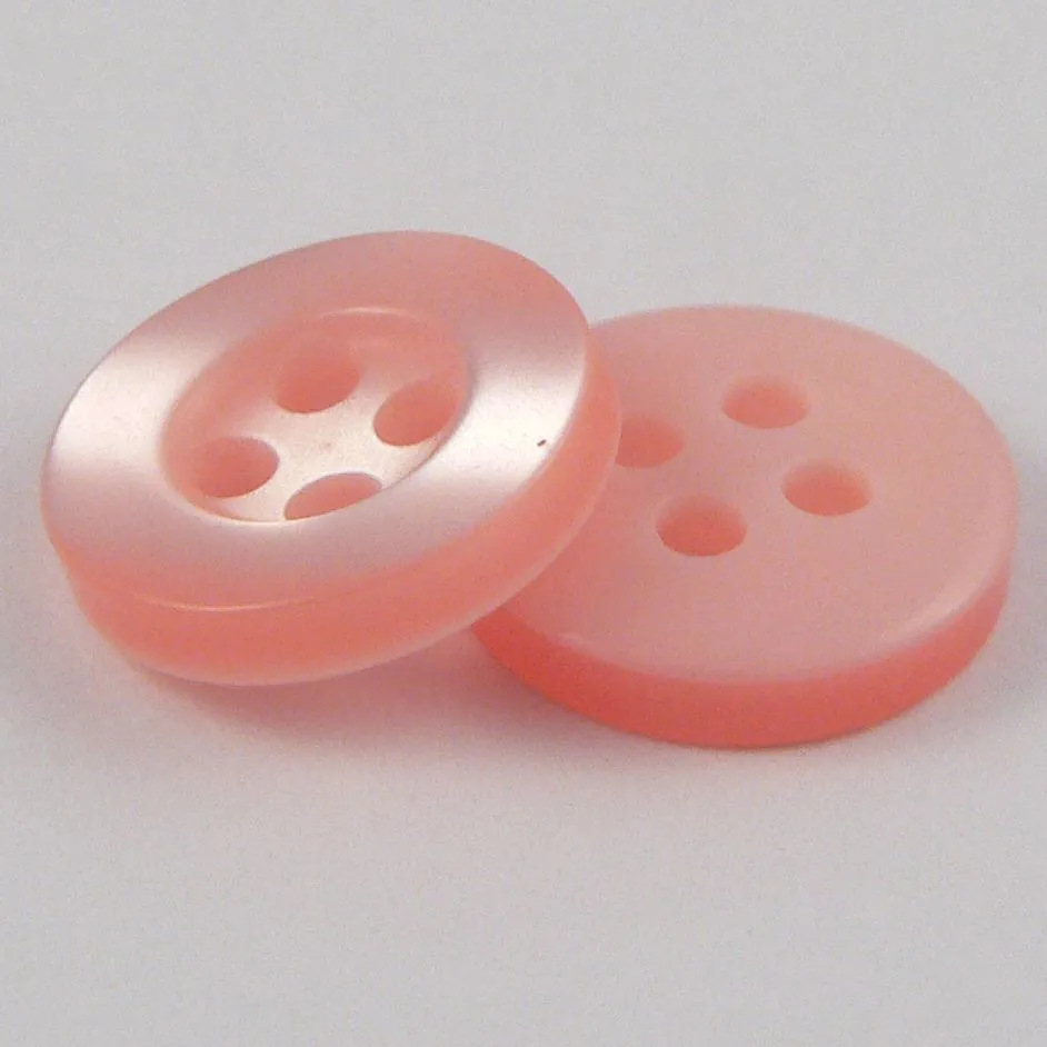 Pearl Coral Pink Shirt Button