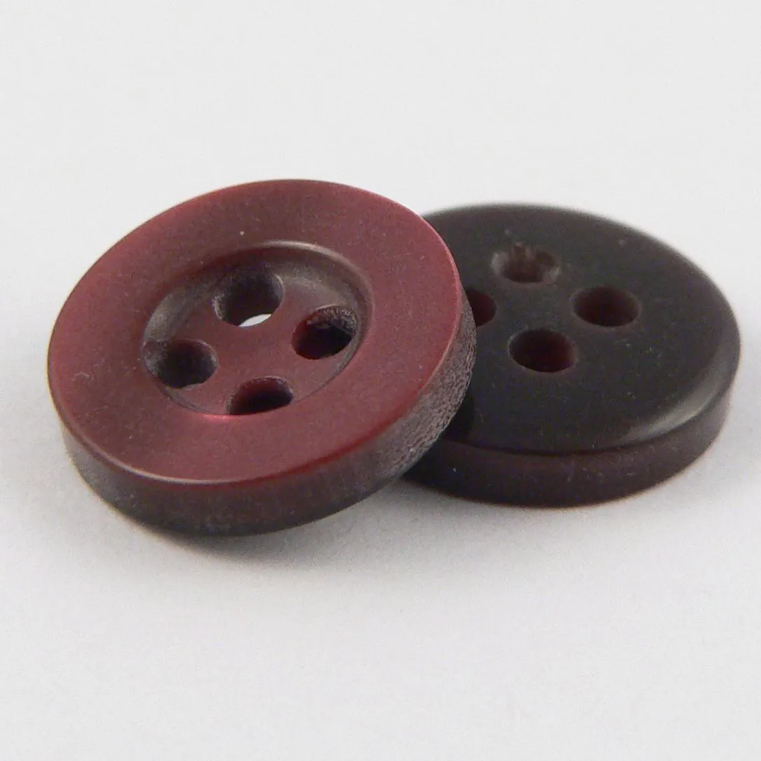 Pearl Burgundy Shirt Button