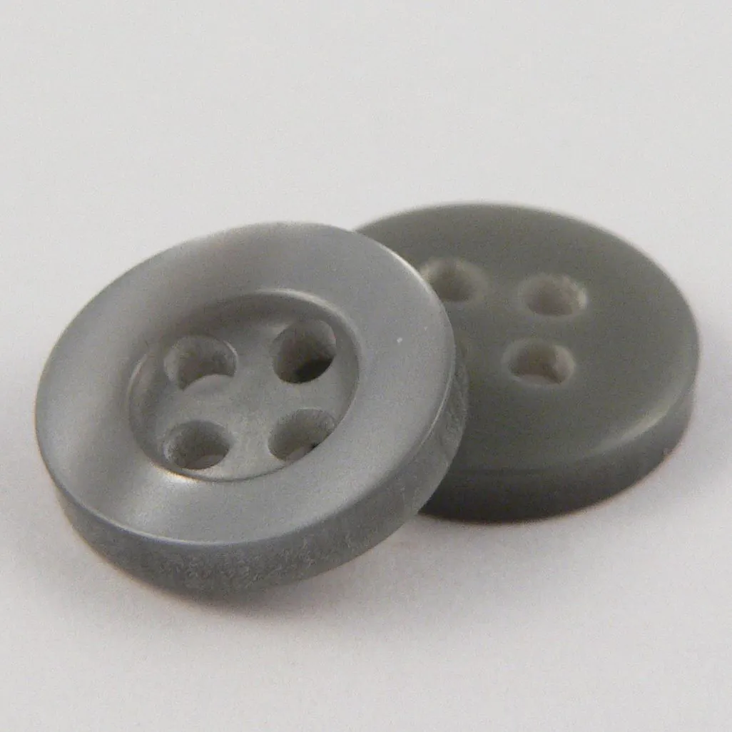 Pearl Pale Grey Shirt Button