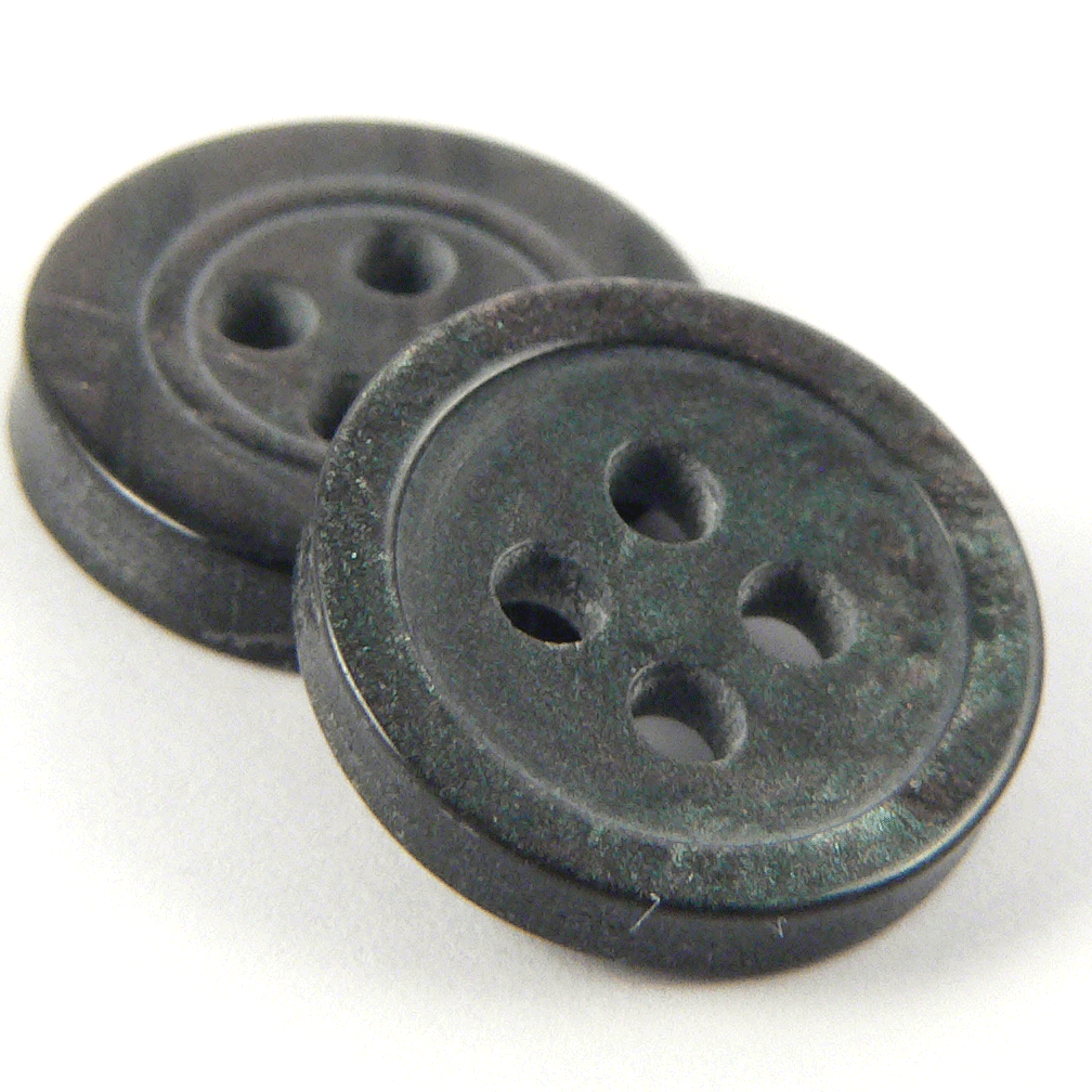 Dark Smoke MOP Effect Shirt Button