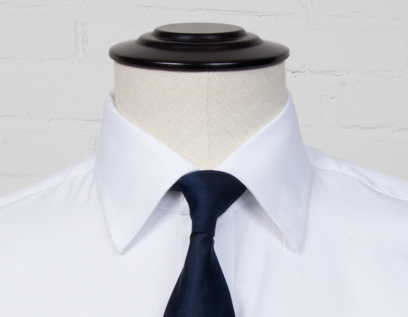 Hidden Button Cutdown Collar
