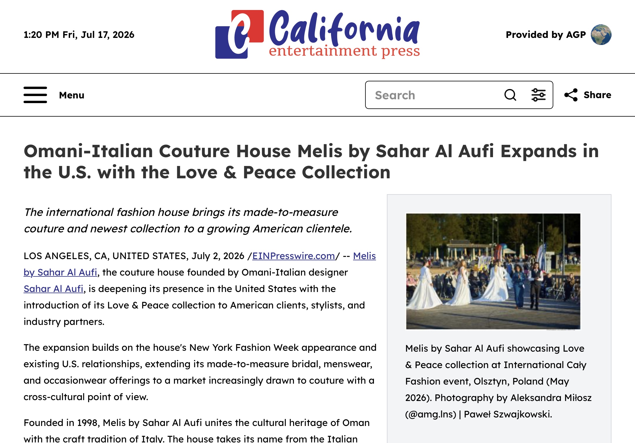 California Entertainment Press
