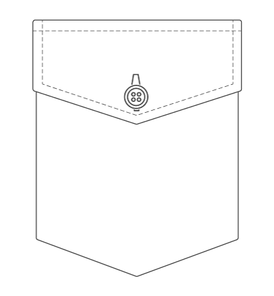 Single Flap Pocket