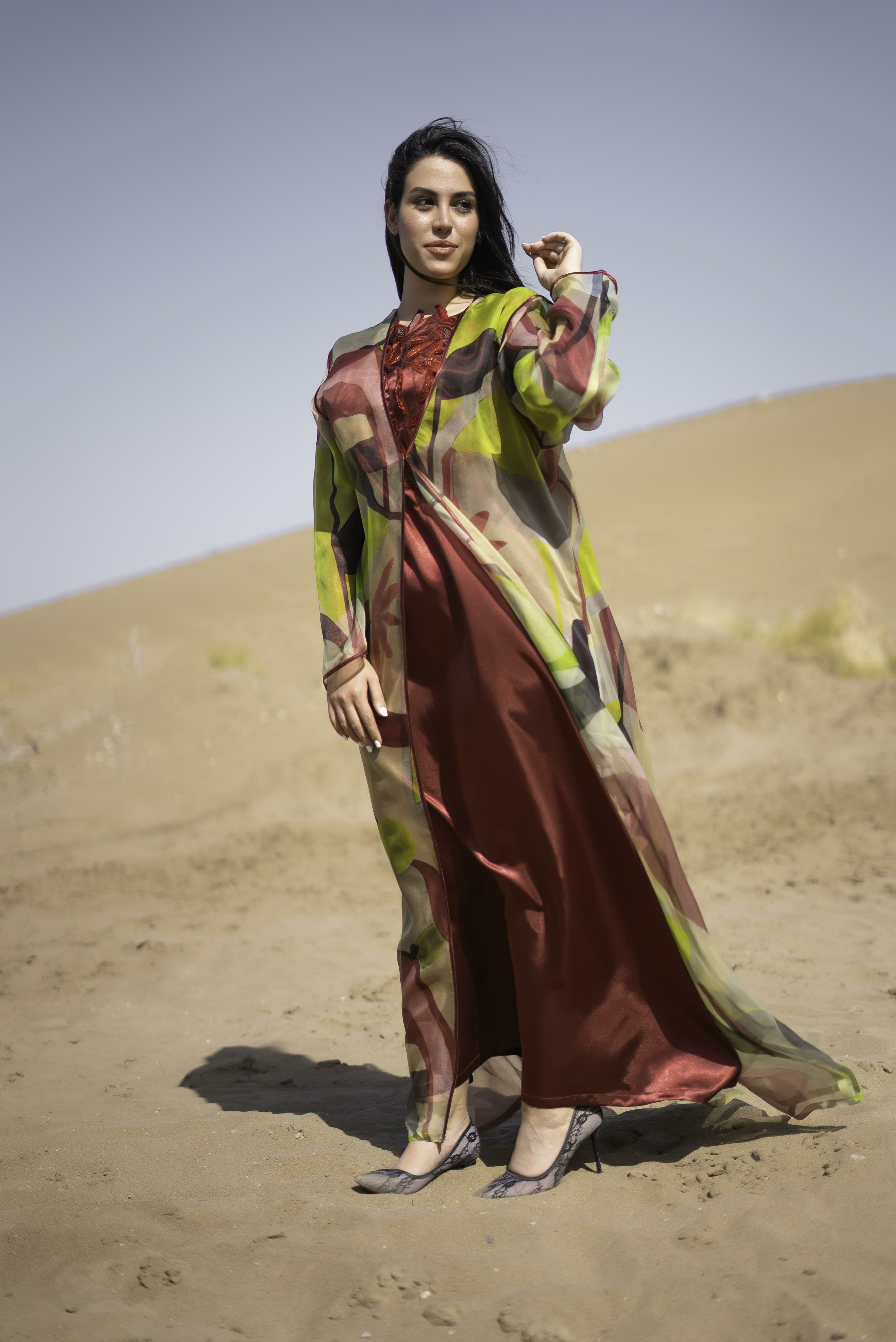 ARTISTIC FLARE KAFTAN SET
