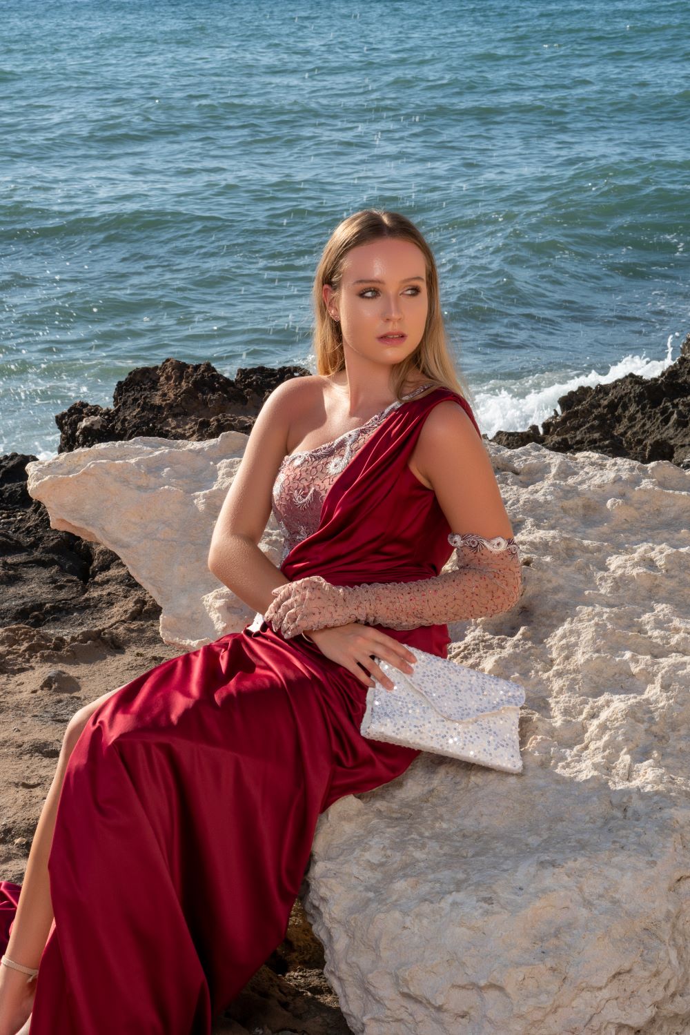 CRIMSON WAVE GOWN