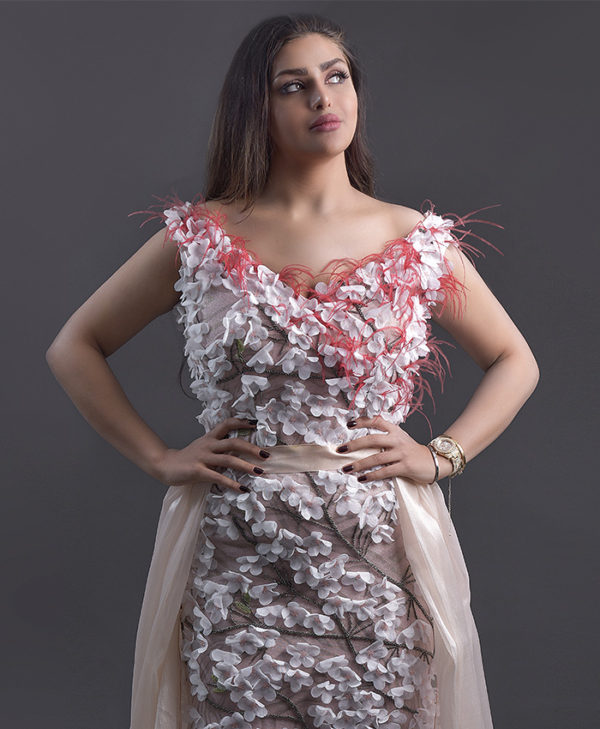 FLORAL BLUSH GOWN
