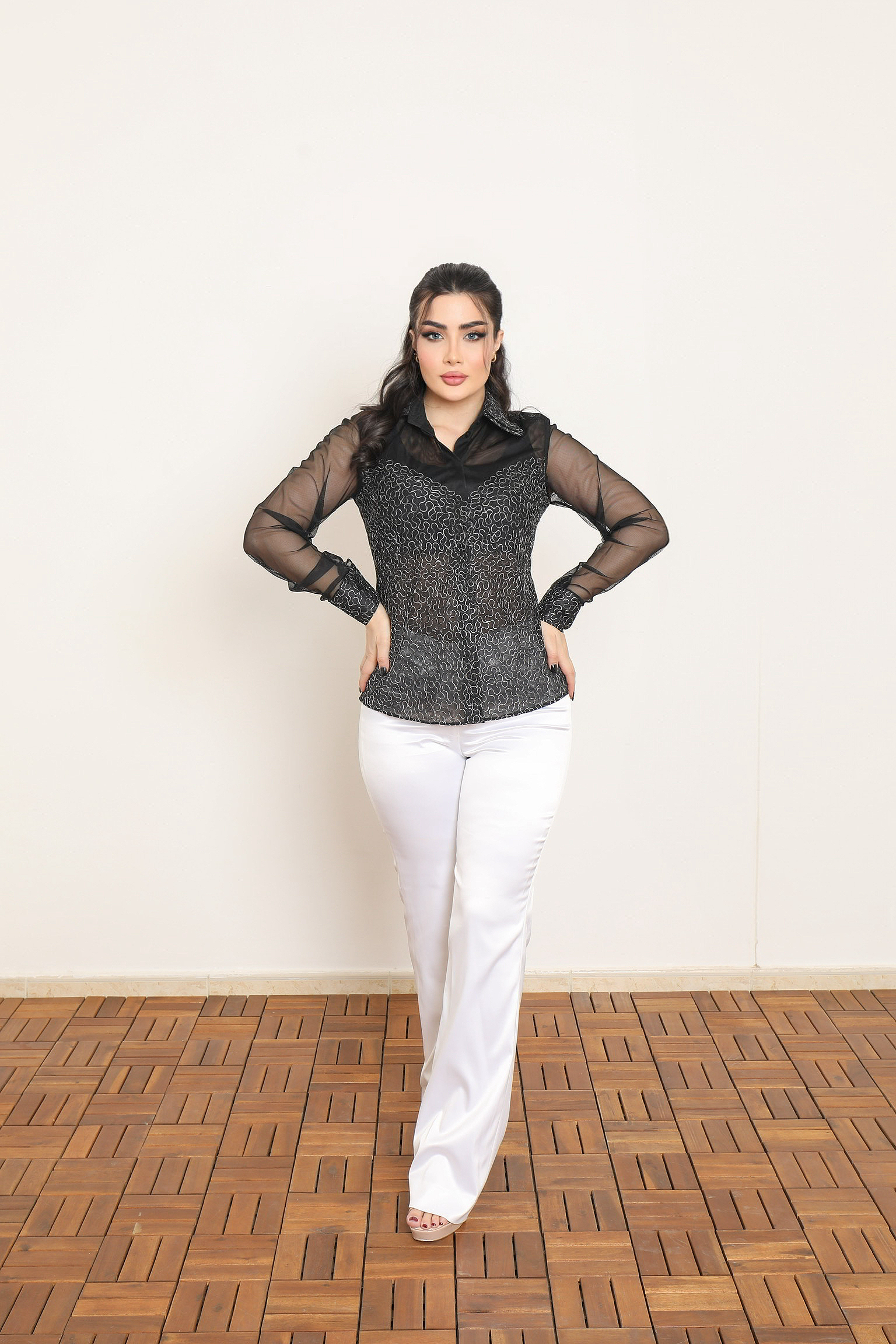 MIDNIGHT ELEGANCE BLOUSE